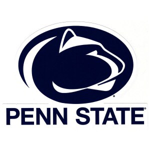 decal Penn State below Athletic Logo